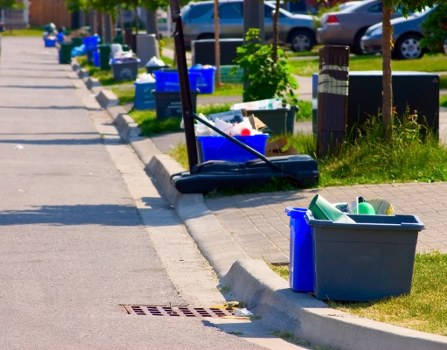 Safety measures during builders waste clearance
