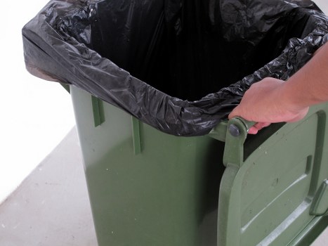 Commercial waste removal at a local business